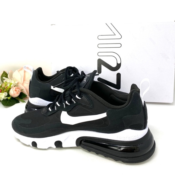 Nike Air Max 270 React Black White W AUTHENTIC - Picture 3 of 8